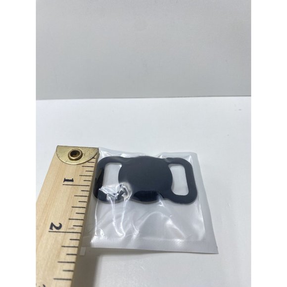 Black Dog Collar Air Tag Holder Case Silicone Brand New - Picture 3 of 6
